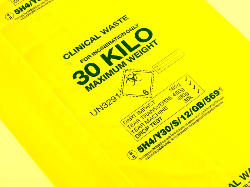 Disposal Plastic Yellow Clinical Infectious Waste Bag In Roll - Image 5