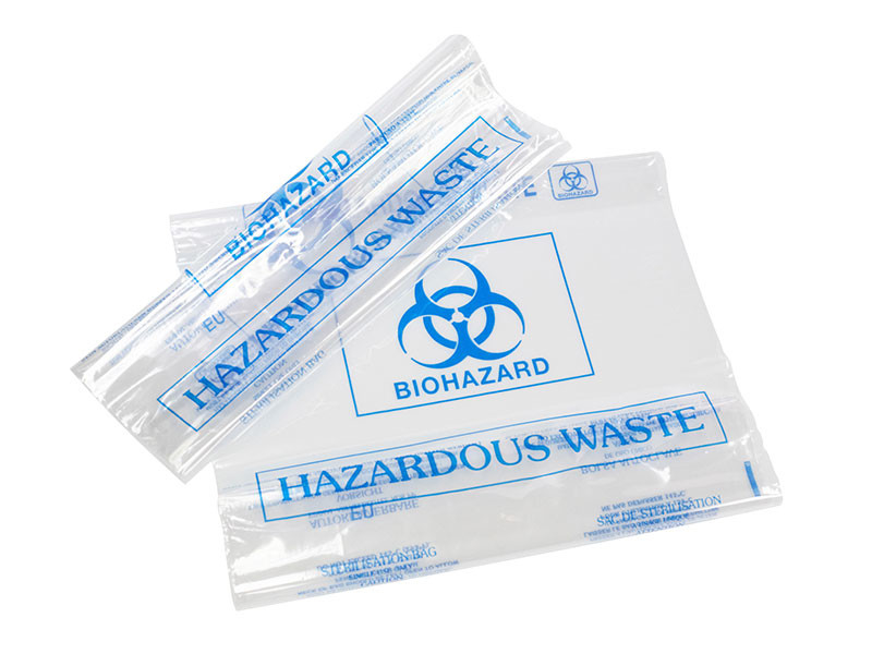 Clear 138 Degree PP Disposal Biohazard Waste Bag
