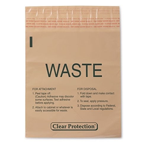 9 X10 Inch Disposable Stick On Infectious Waste Bags