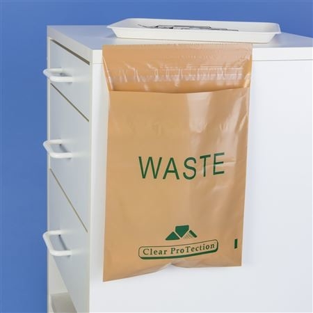 9 X10 Inch Disposable Stick On Infectious Waste Bags - Image 2