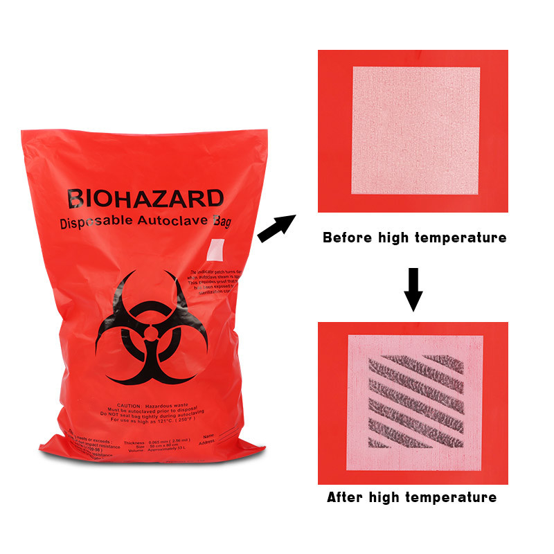 Red HDPE PP Bio Medical Waste Bags - Image 3