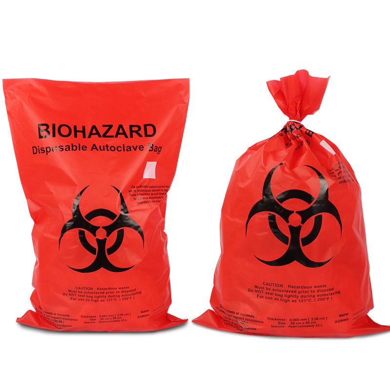 Red HDPE PP Bio Medical Waste Bags - Image 2