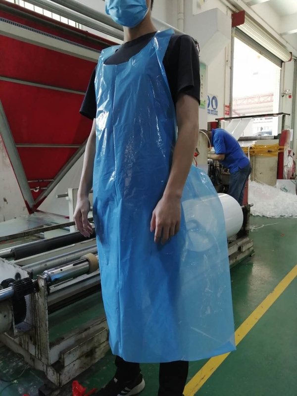 Large Adult Disposable Haircut Apron Heal Seal Plastic PE Smock Apron