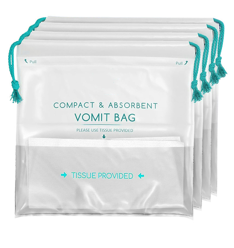 Vomit Absorbent Waste Bags With Absorbent Pad