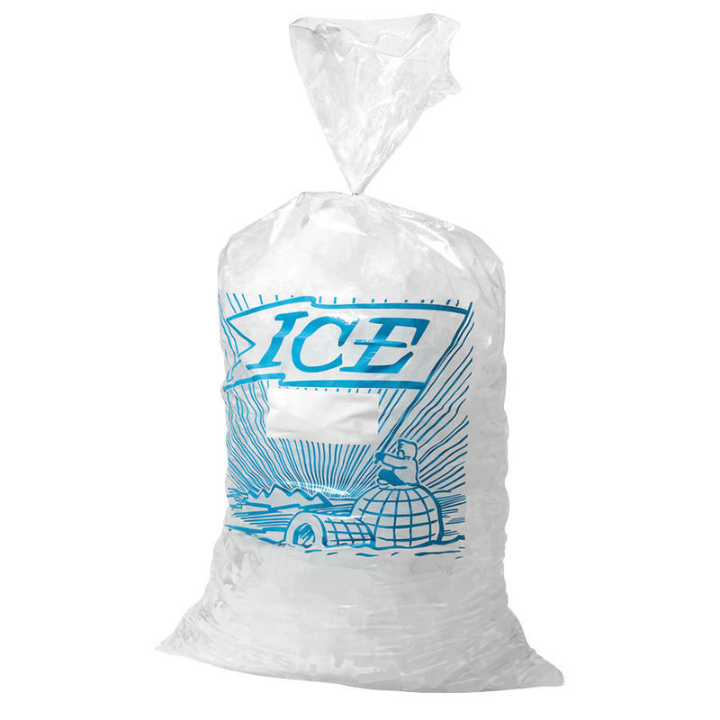 Food Garde Clear Poly Plastic PE Reusable Ice Bags