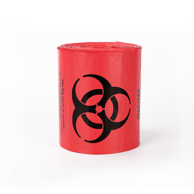 HDPE LDPE PP Thick 50 Micron Biohazard Specimen Bag
