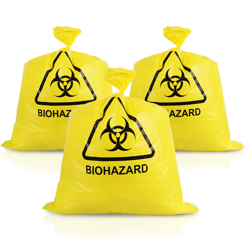 Disposal 20L 50L 100L Yellow Medical Waste Bags