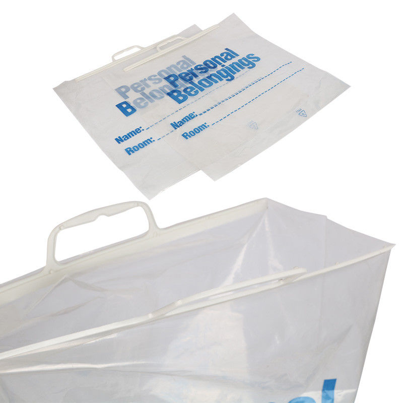 55cm by 40cm Handle Plastic LDPE Patient Belonging Bags - Image 4