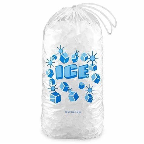 Reusable PE Clear Ice Storage Bag With Drawstring - Image 2
