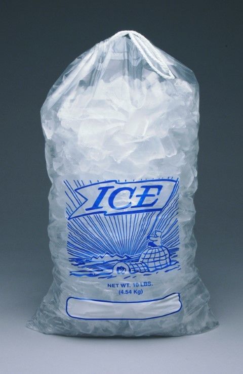 10LBS 20LBS LDPE Ice Cube Packaging Printing Plastic Bag