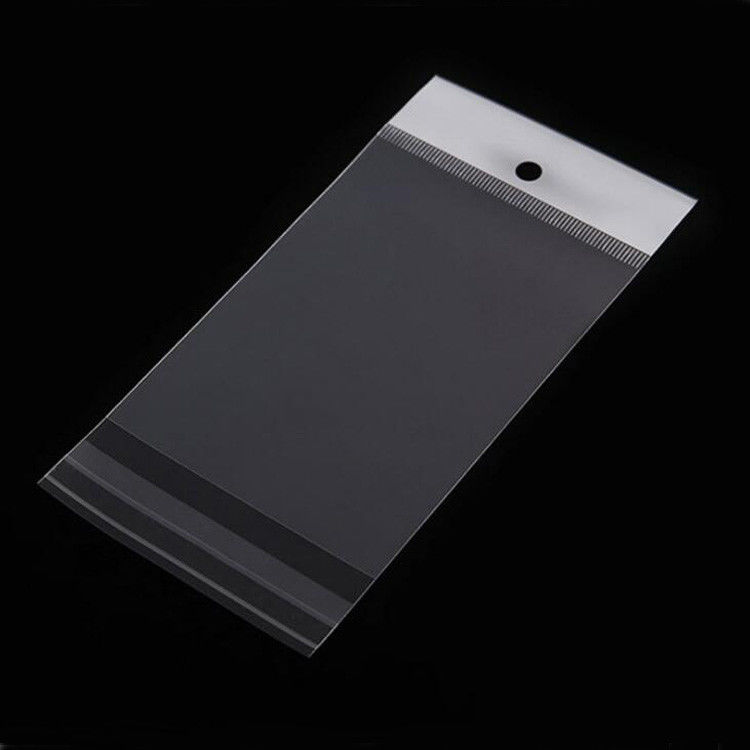 Self Adhesive HDPE LDPE OPP Plastic Header Bag