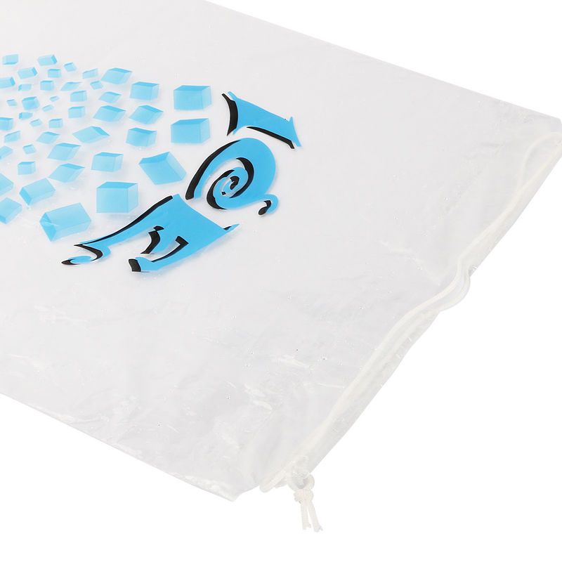 LDPE 8lb 10lb Disposable Ice Cube Bags With Drawstring - Image 4