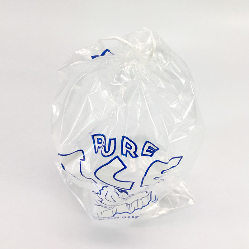 Durable Heavy Duty Plastic ice bags with drawstring 11 by 19 Inch - Image 4