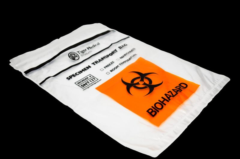 Custom Made Zipper Biohazard Specimen Transport Bags - Image 2