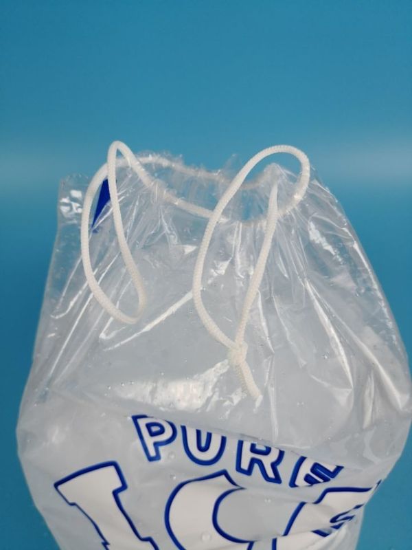 LDPE Plastic Ice Bags With Drawstring