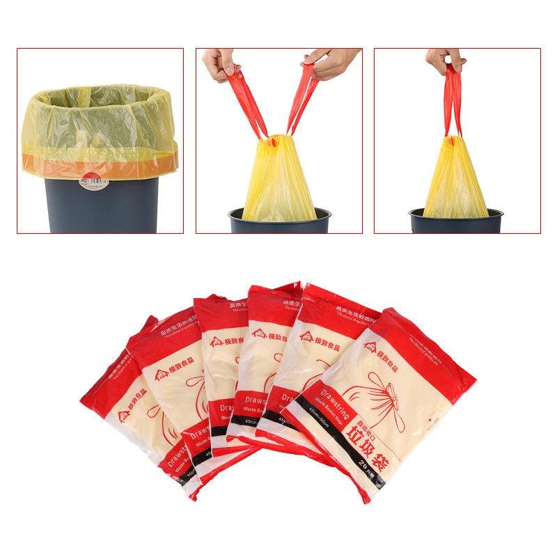 Biodegradable Plastic Garbage Bag With Drawstring - Image 2
