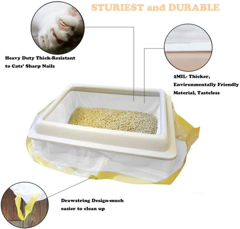 Jumbo Drawstring Scented LDPE Cat Litter Liner Bags - Image 3