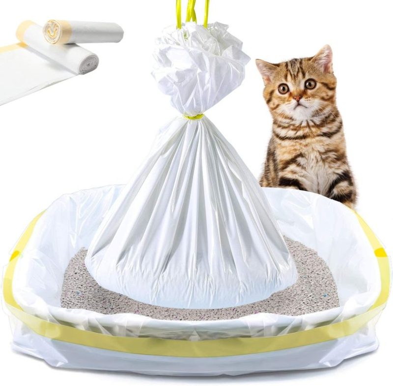 Jumbo Drawstring Scented LDPE Cat Litter Liner Bags - Image 2