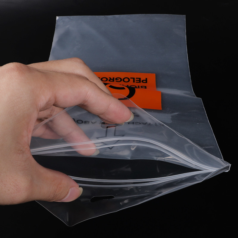 Thickness 0.1mm LDPE Specimen Transport Bag With Double Ziplock - Image 3