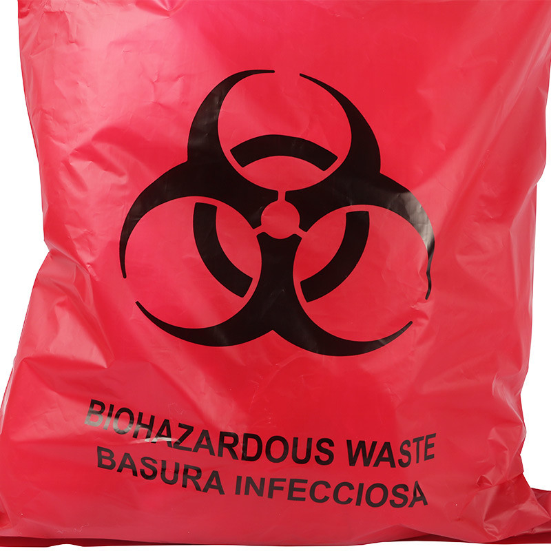Red Biohazard Hazardous Waste Disposal Bags