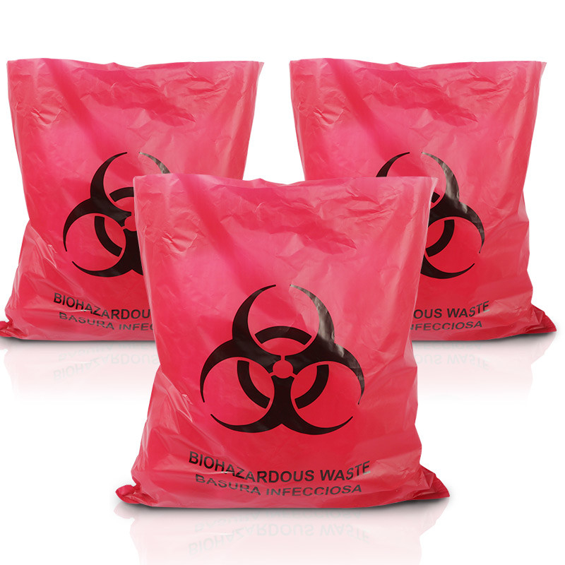 Red Biohazard Hazardous Waste Disposal Bags - Image 4